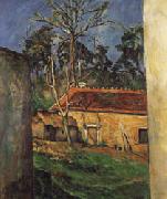 Paul Cezanne Farm Courtyard in Auvers China oil painting reproduction